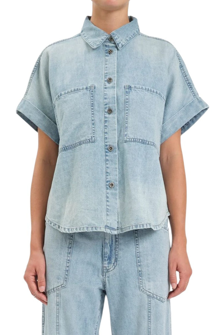 Daze Wildcard Rolled Sleeve Shore Top