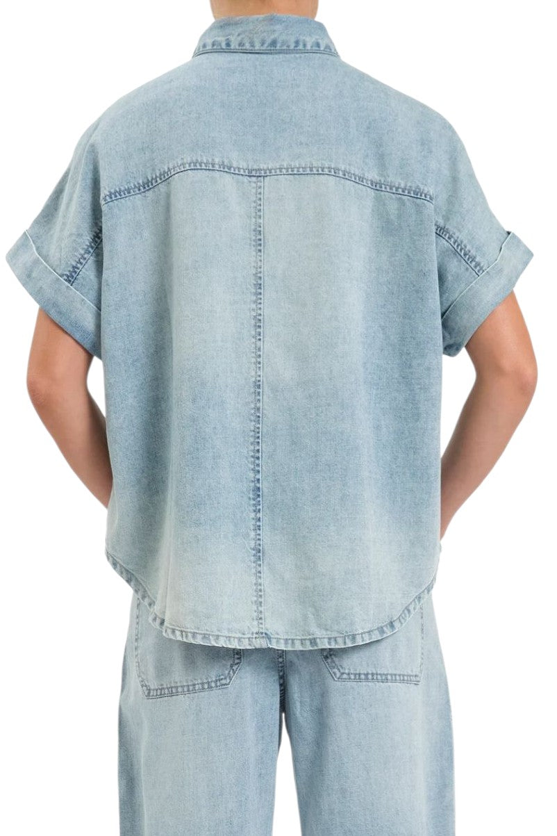 Daze Wildcard Rolled Sleeve Shore Top