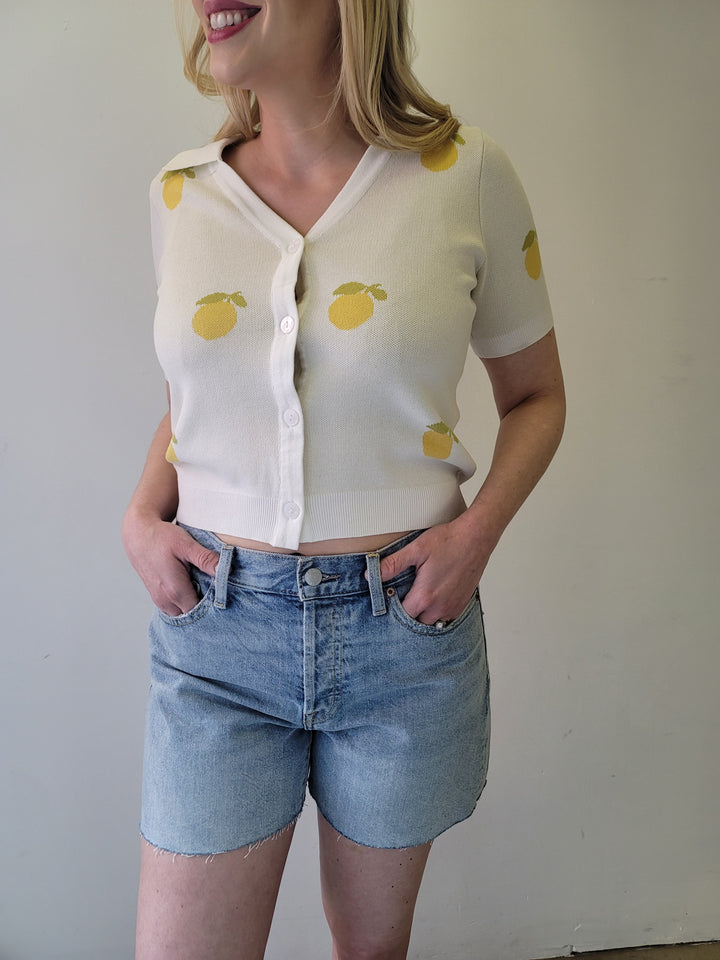 Pistola Andie High Rise Vintage Cut Off Denim Jean Shorts