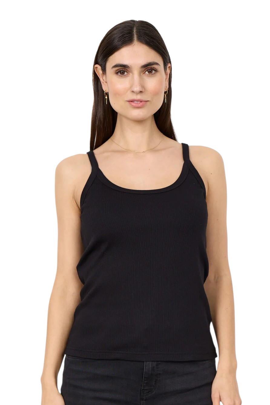 Soyaconcept Black Mignon Knit Tank Top
