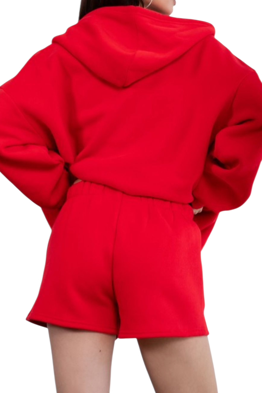Cherry Red Everyday Jogger Sweat Shorts