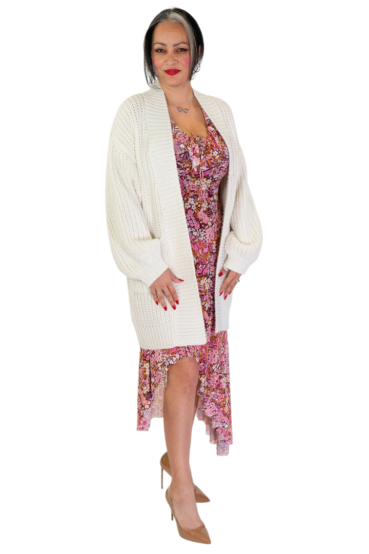 Steve Madden Pink Floral Hattie Midi Dress