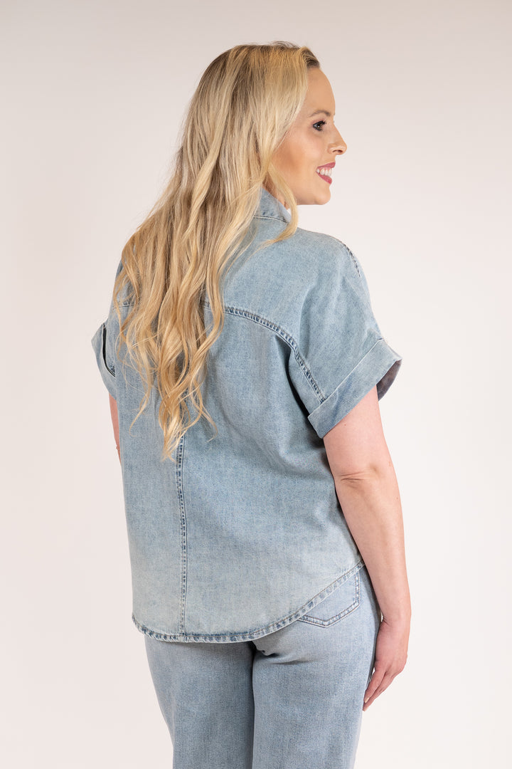 Daze Wildcard Rolled Sleeve Shore Top
