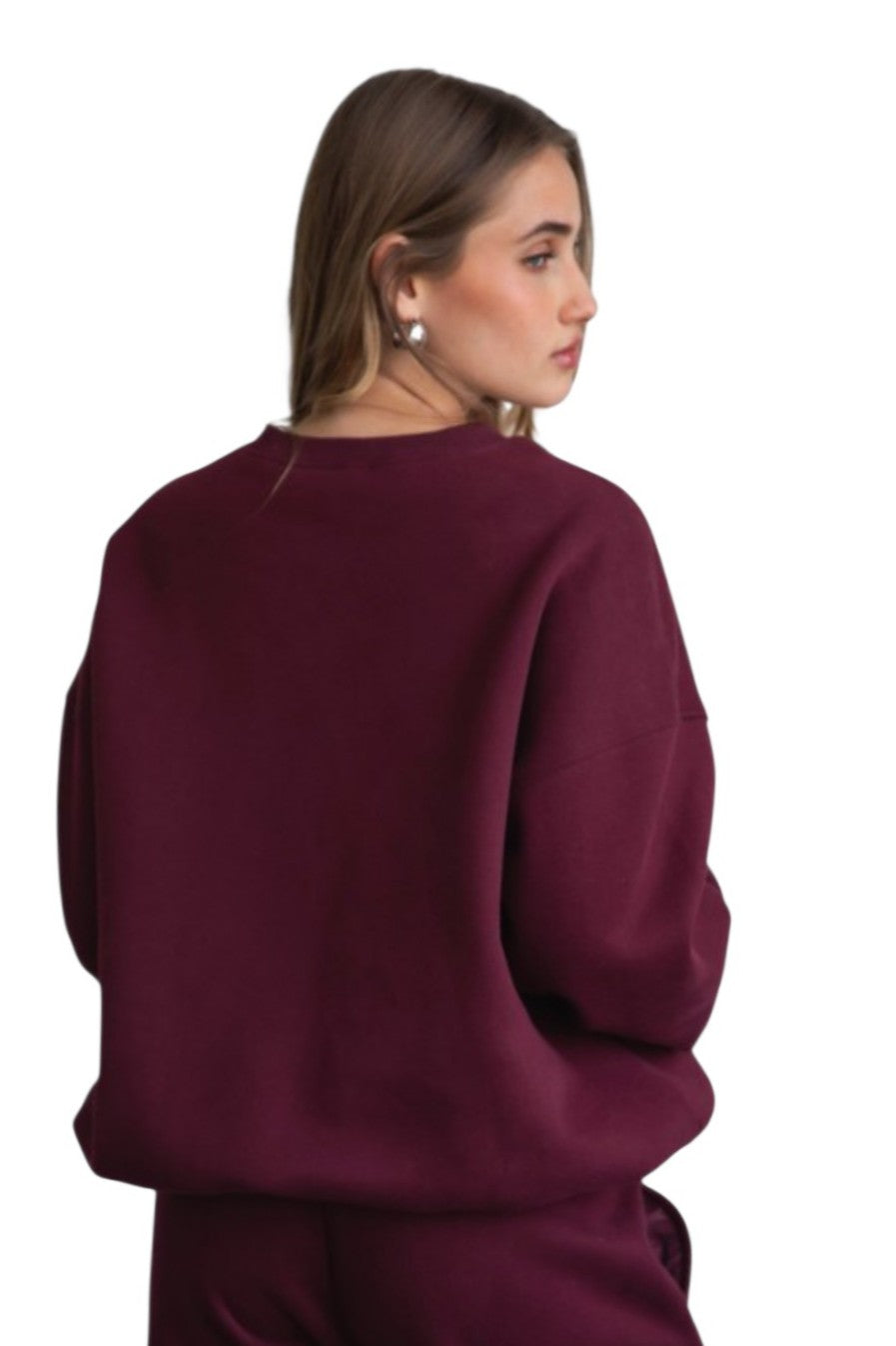 Black Cherry Everyday Oversized Crewneck
