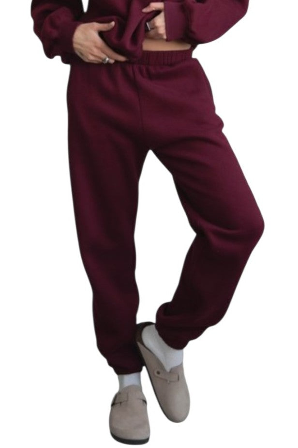 Black Cherry Everyday Baggy Sweatpants Joggers