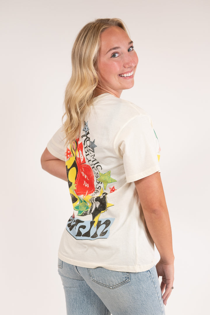 Daydreamer Janis Joplin Scrapbook Art Band Graphic Tee