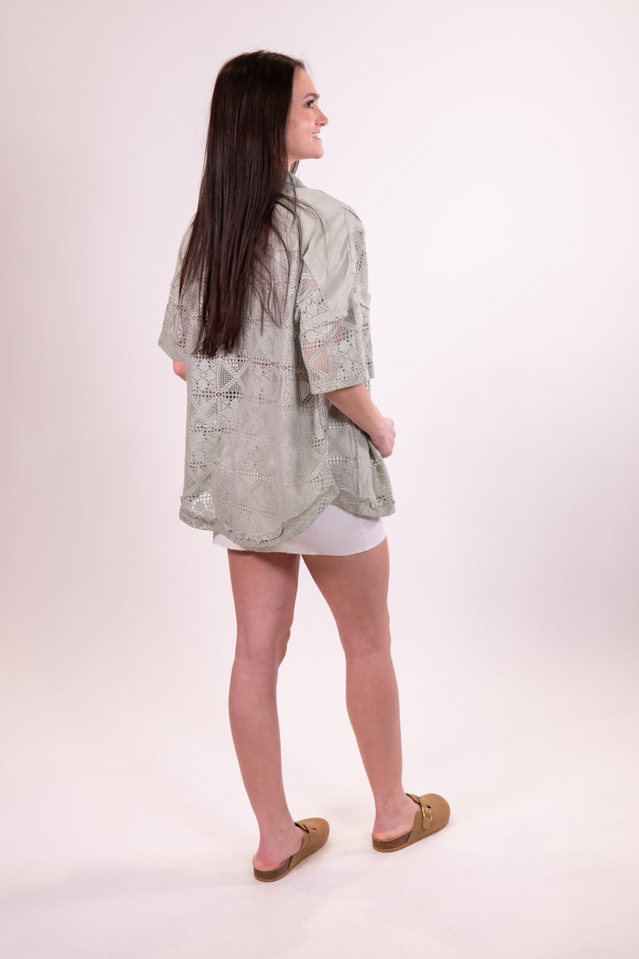 White Raw Edge Jean Mini Skirt