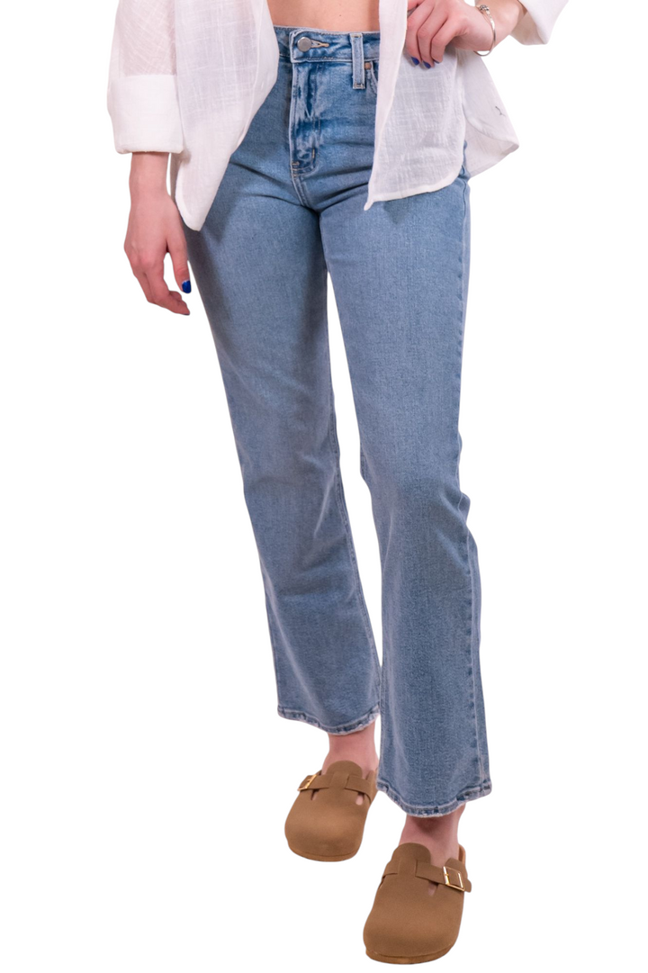 Just Black Denim Light Slim Cropped Bootcut Jeans