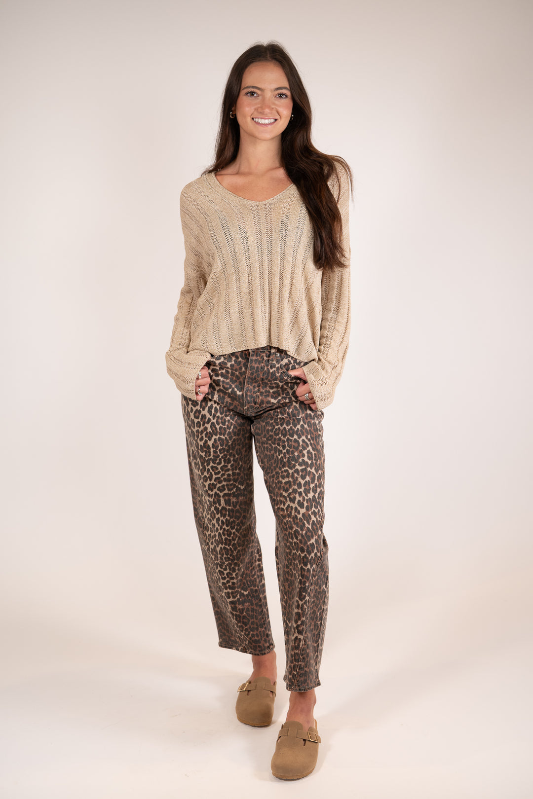 Daze Westward Cool Cat Barrel Leg Jeans