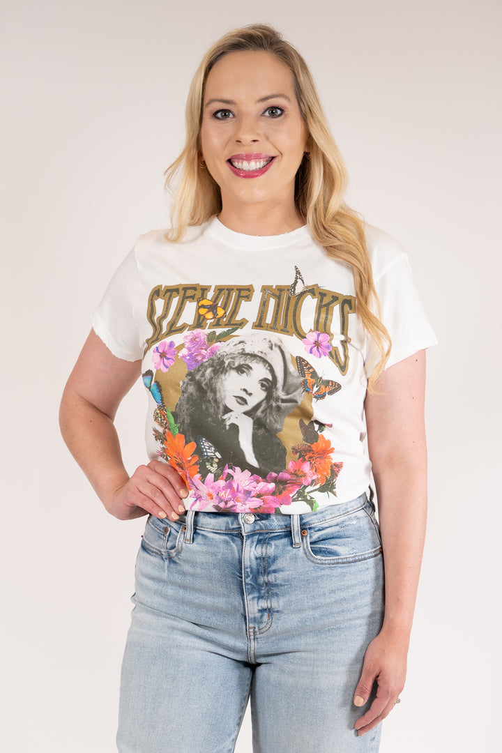 Daydreamer Stevie Nicks Flower Collage Tour Graphic Tee