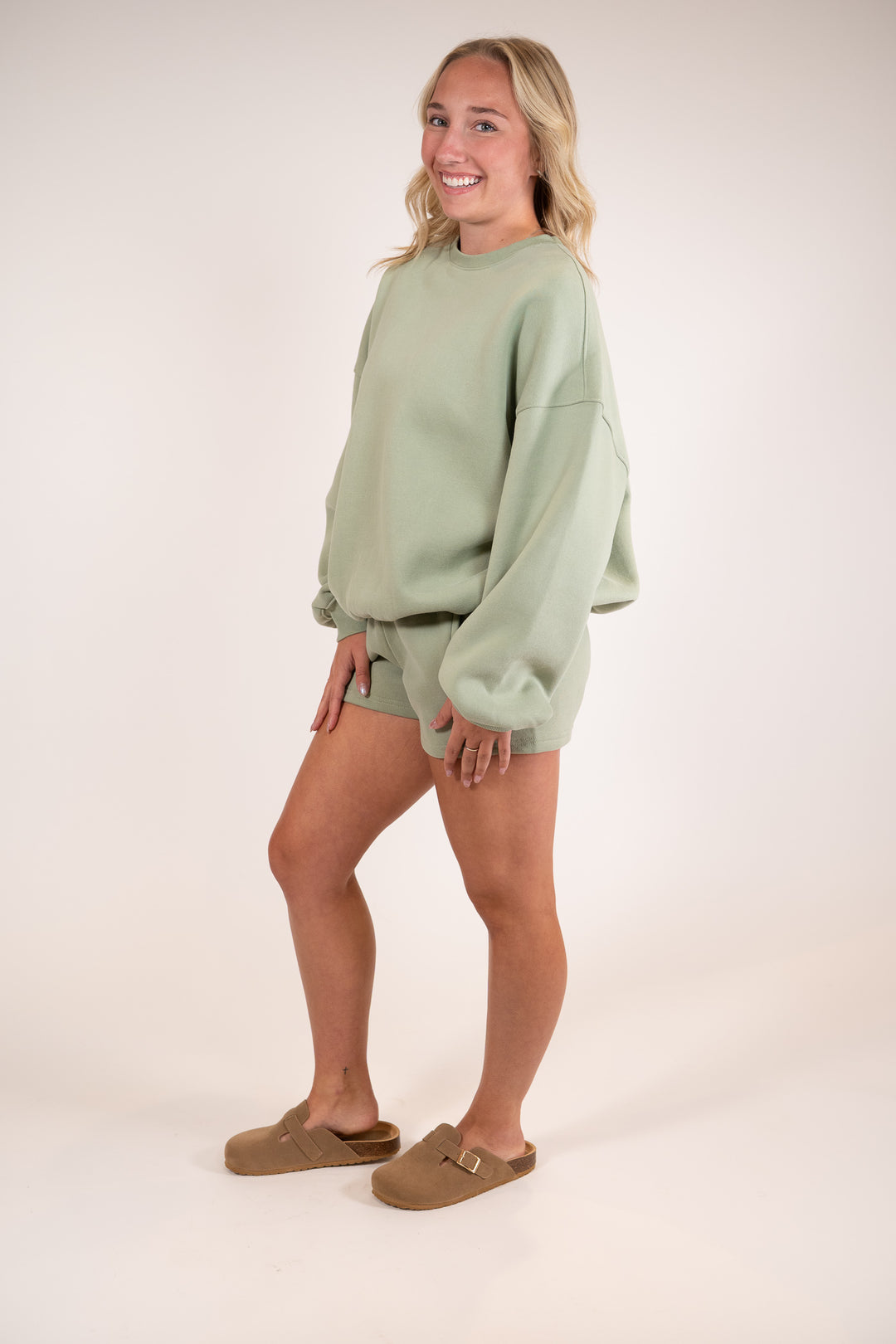 Sage Green Everyday Jogger Sweat Shorts