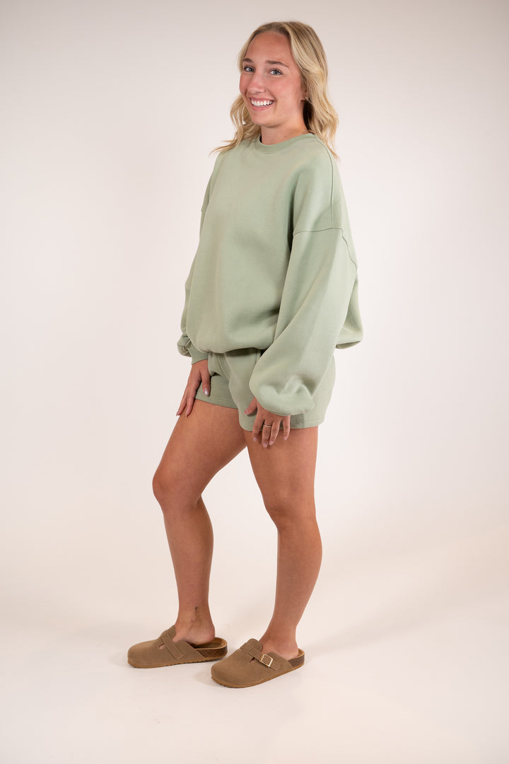 Sage Green Everyday Jogger Sweat Shorts