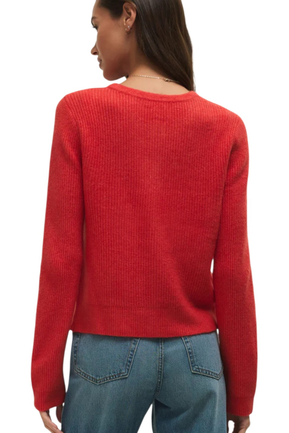 Z Supply Bright Red Medina Cozy Cardigan