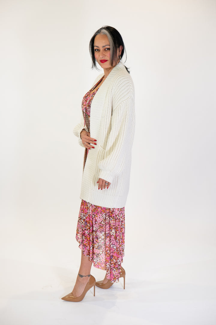 Steve Madden Pink Floral Hattie Midi Dress