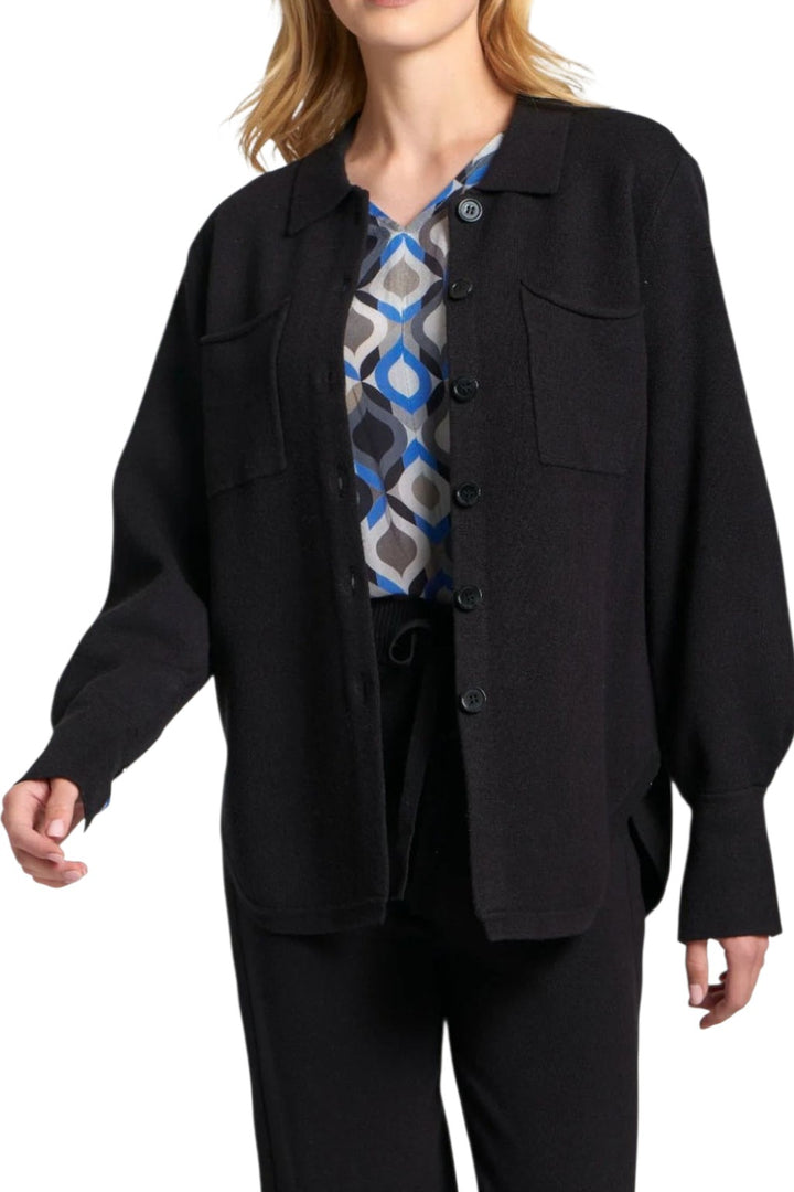 APNY Black Knit Luxe Shacket