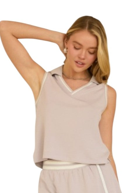 Misty Lilac Soft Modal Active Tank Top