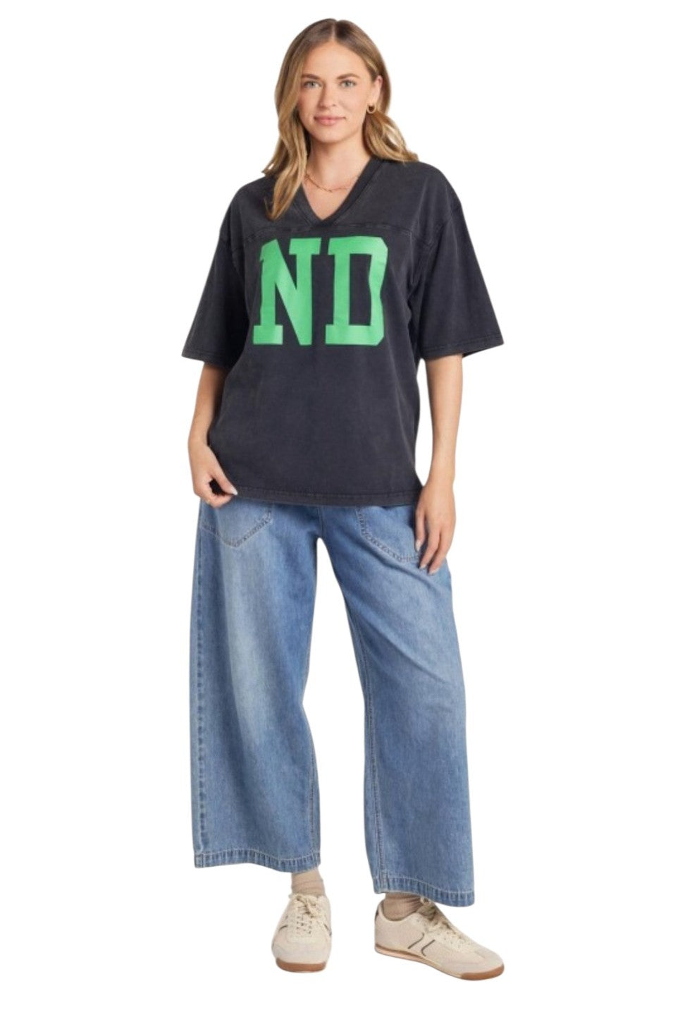 North Dakota ND Black Mineral Wash Top