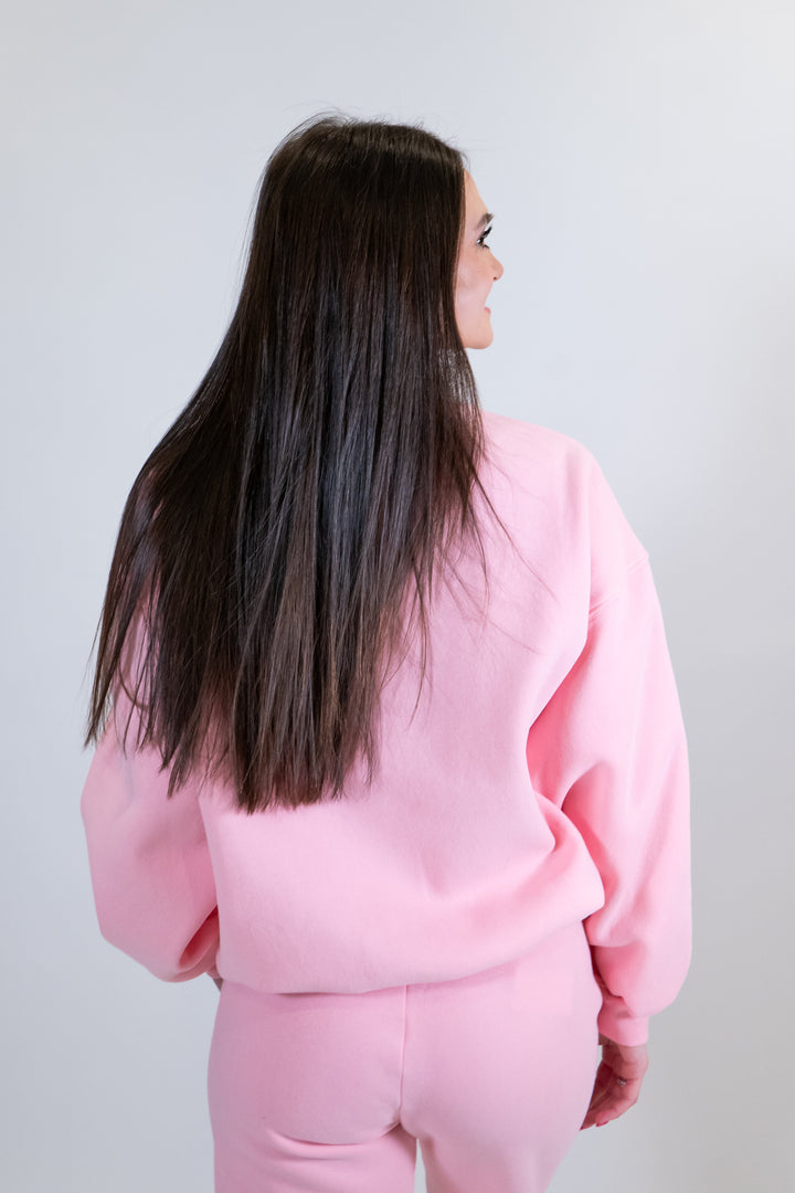 Blush Pink Everyday Oversized Crewneck