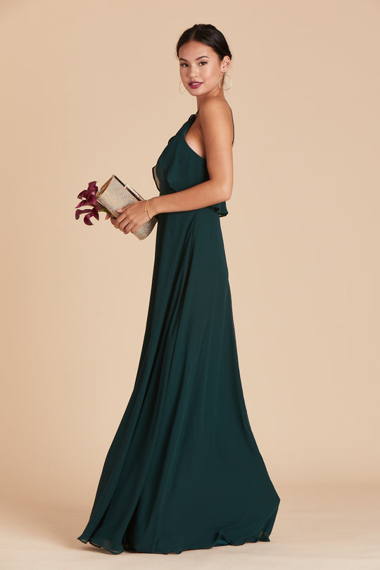 Birdy Grey Jules Emerald Chiffon Dress