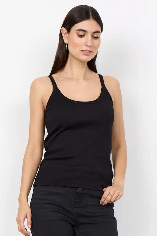 Soyaconcept Black Mignon Knit Tank Top