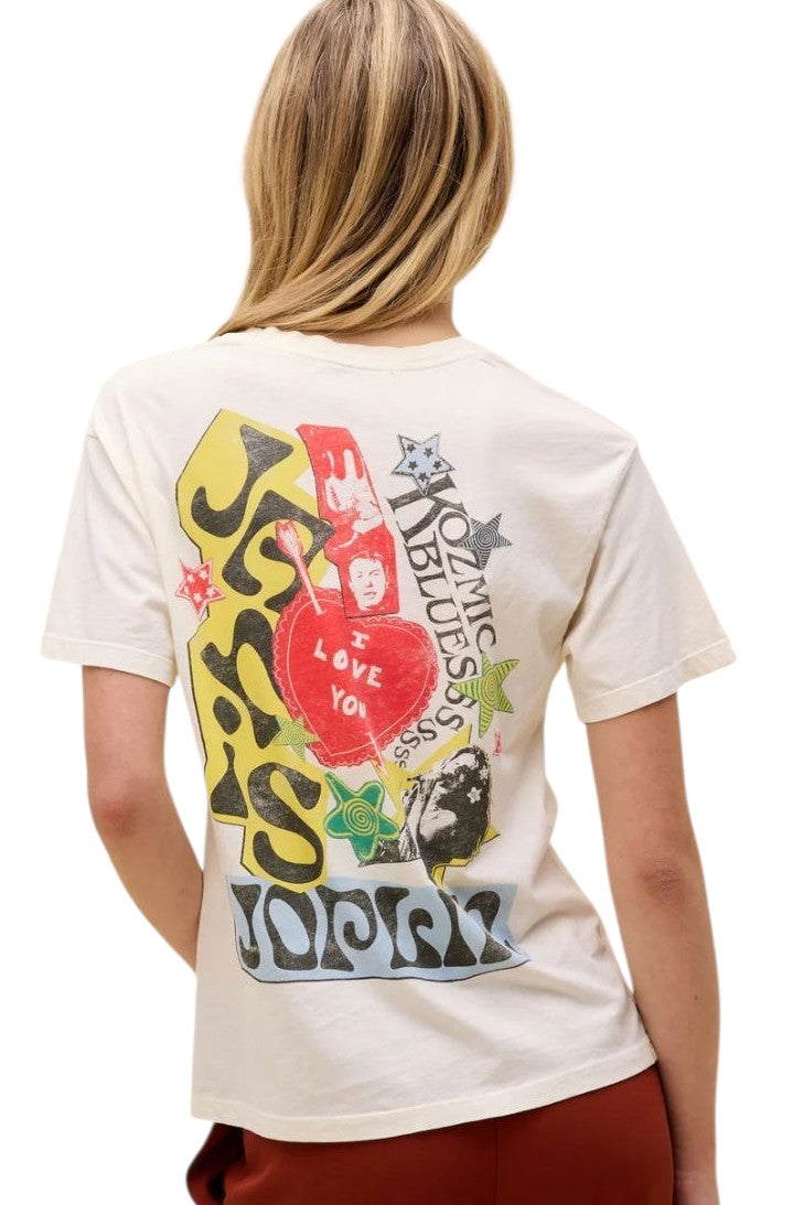 Daydreamer Janis Joplin Scrapbook Art Band Graphic Tee