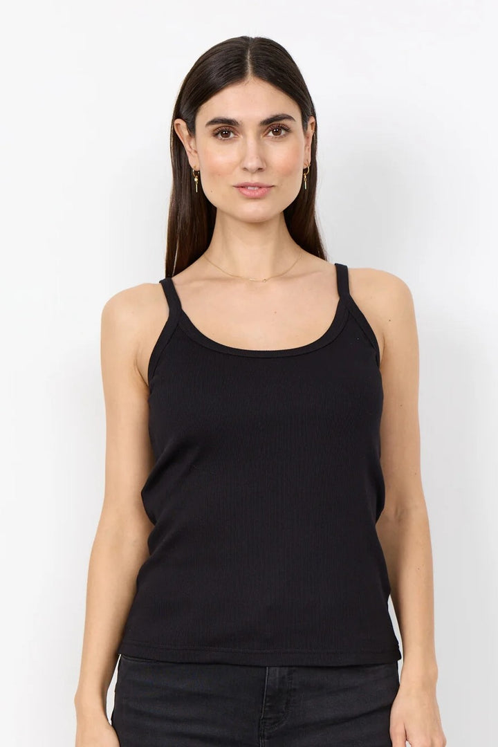 Soyaconcept Black Mignon Knit Tank Top