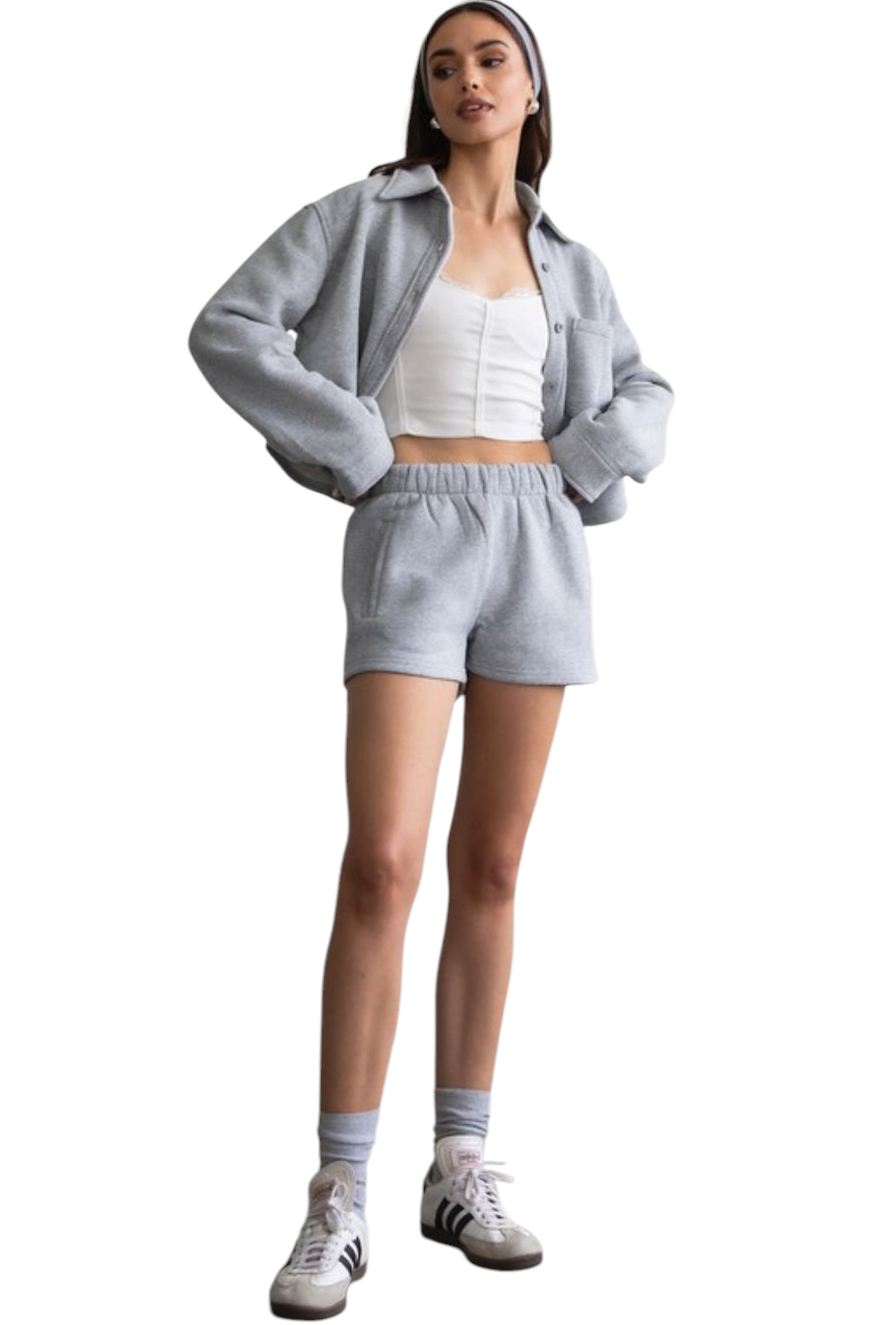 Heather Grey Everyday Jogger Sweat Shorts