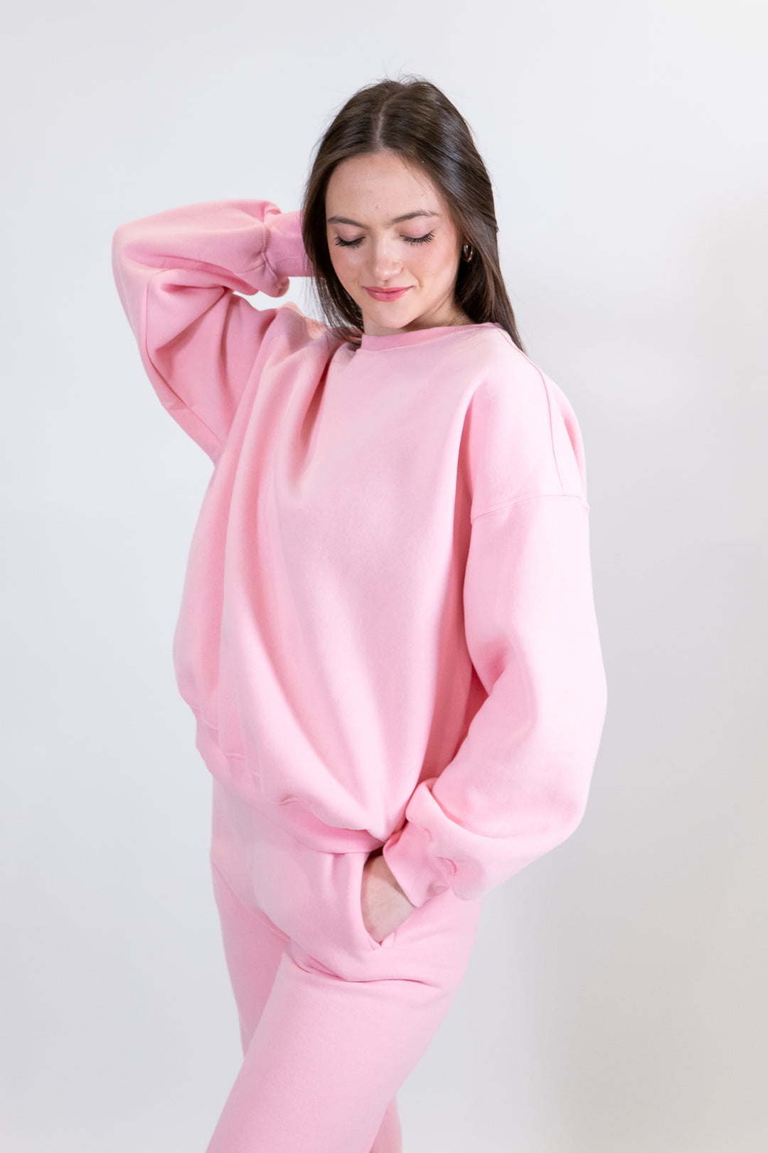 Blush Pink Everyday Oversized Crewneck