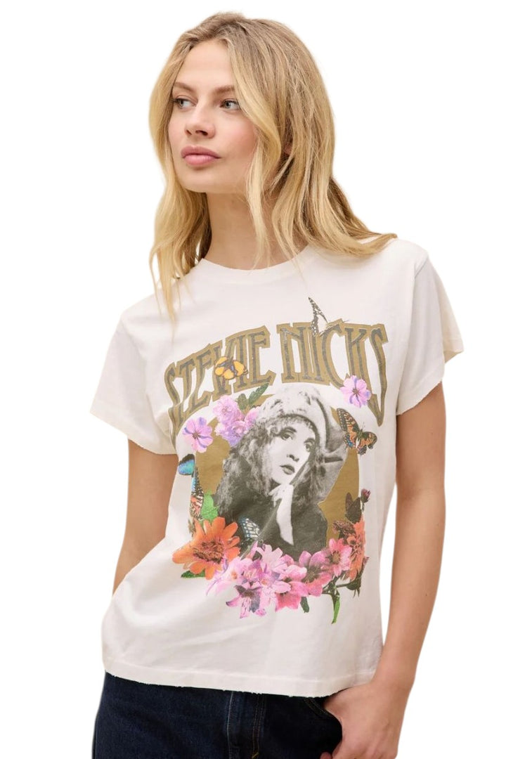 Daydreamer Stevie Nicks Flower Collage Tour Graphic Tee