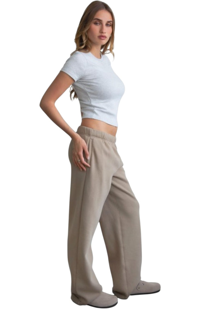 Sand Everyday Baggy Wide Leg Sweatpants
