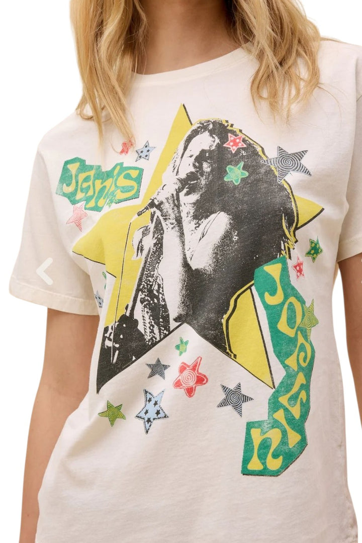 Daydreamer Janis Joplin Scrapbook Art Band Graphic Tee