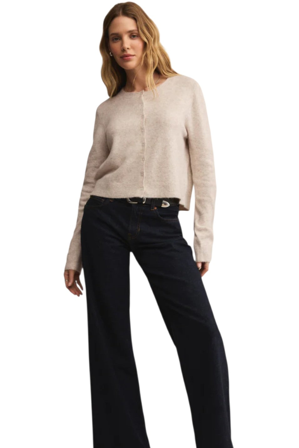 Z Supply Light Oatmeal Heather Medina Cozy Cardigan