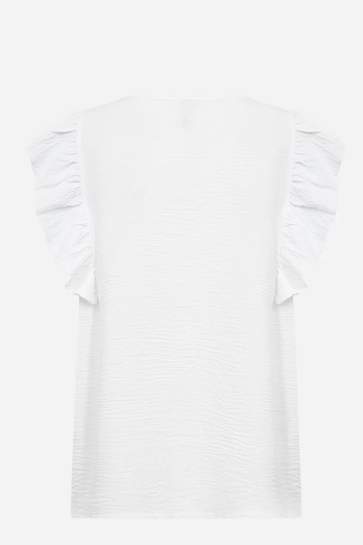 Soyaconcept White Cath Front Button Down Blouse