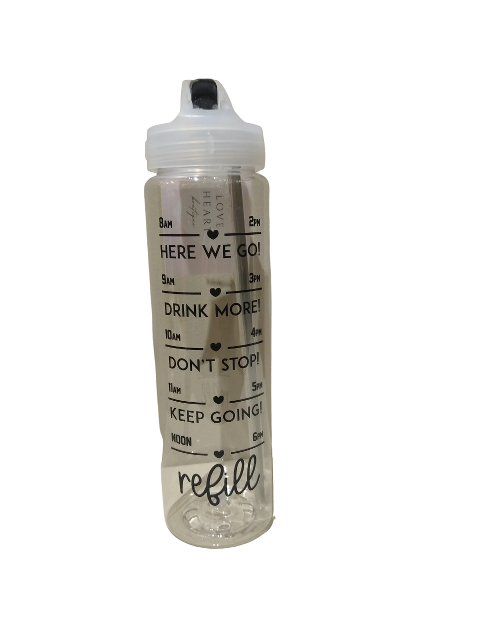 Clear Refill Water Bottle