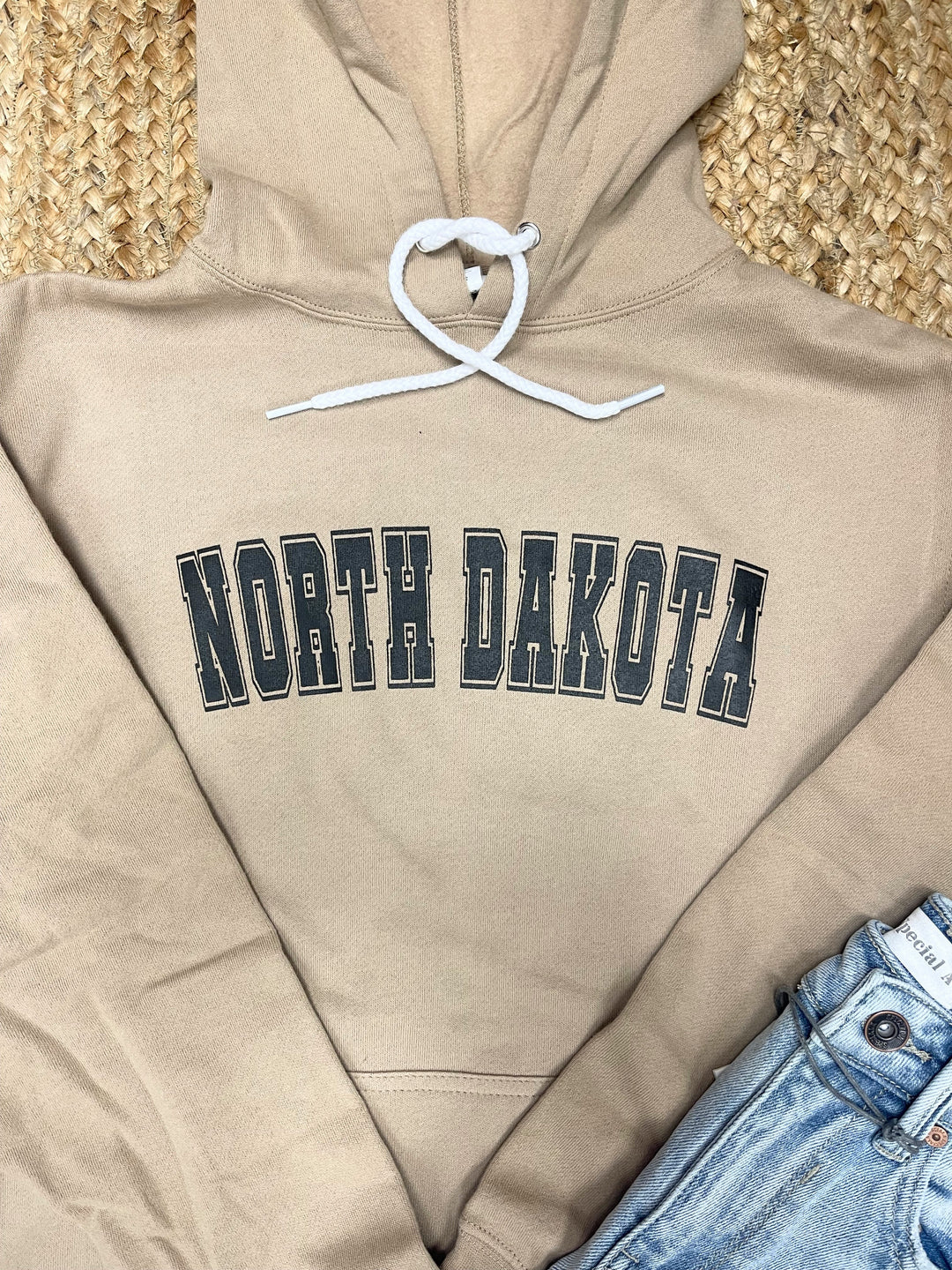 Tan North Dakota Sweatshirt Hoodie