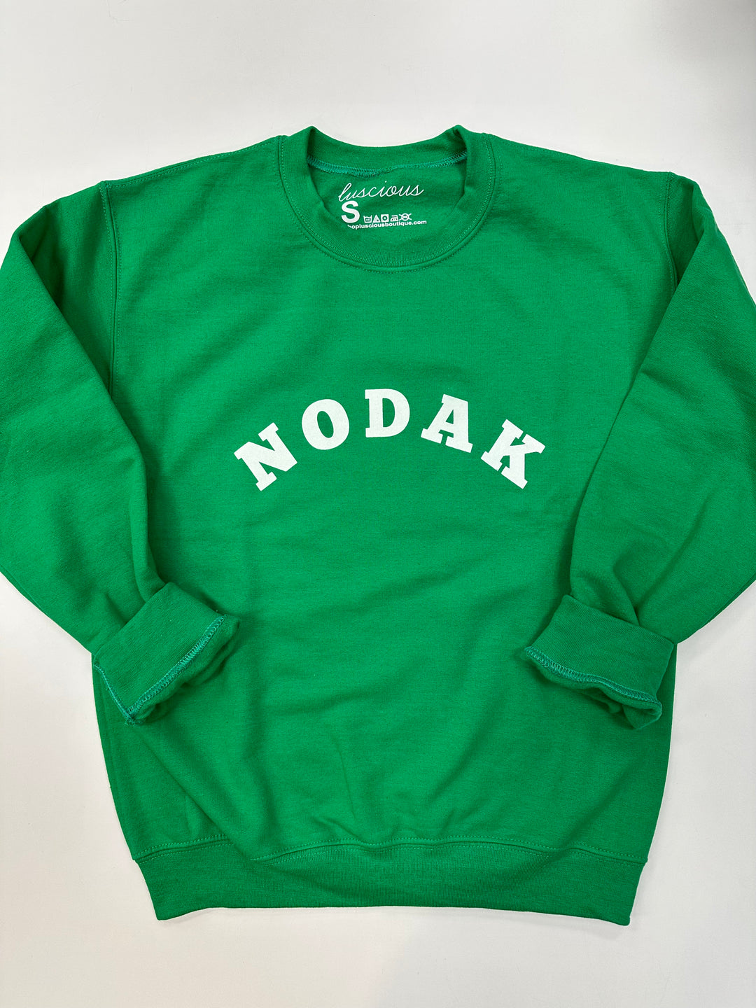 NoDak Kelly Green Collegiate Crewneck Sweatshirt