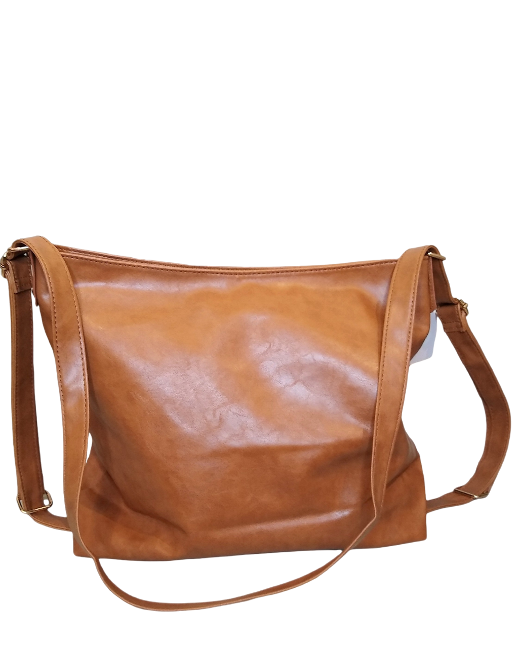 Camel Faux Leather Bag