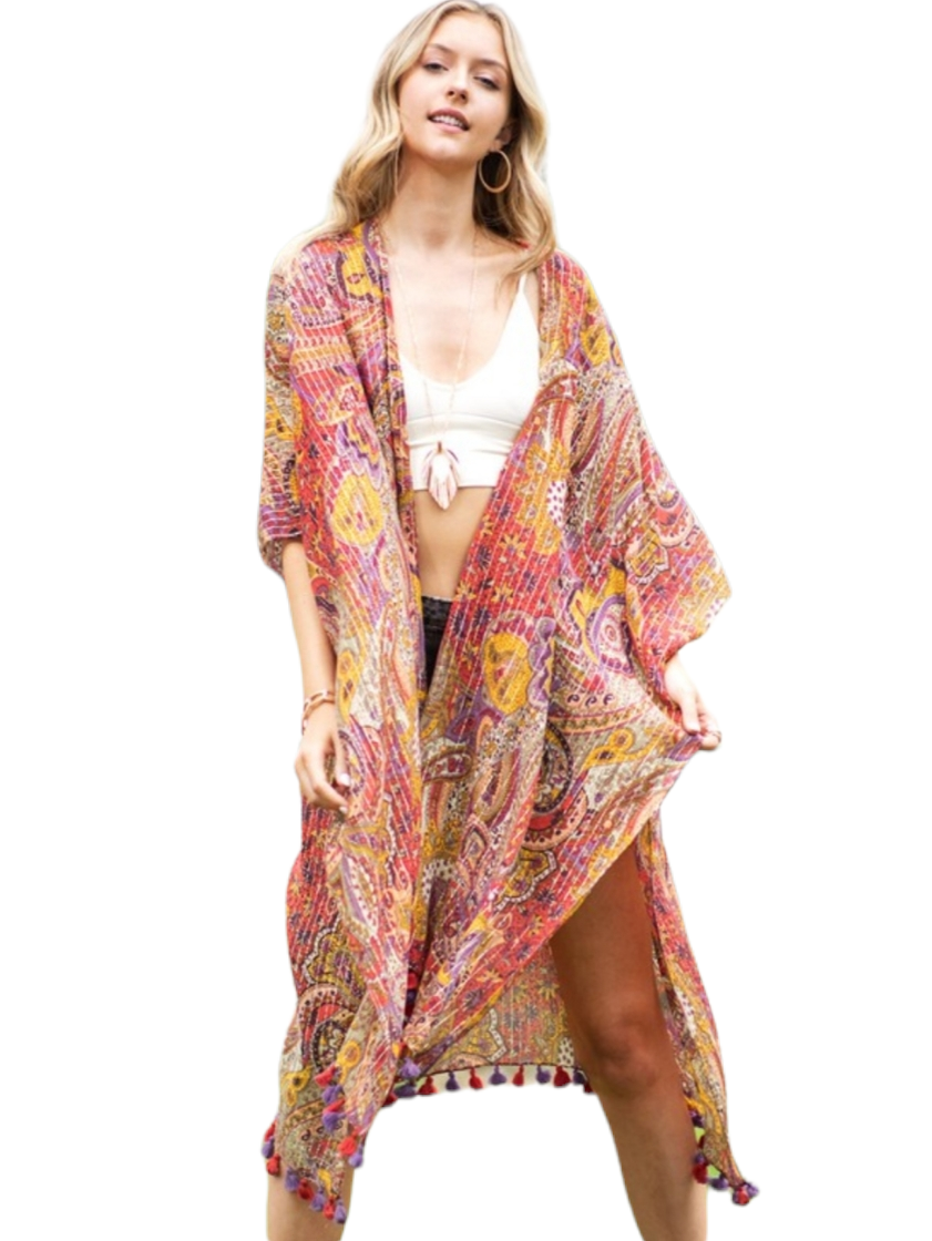 Fuchsia Gypsy Dreams Kimono