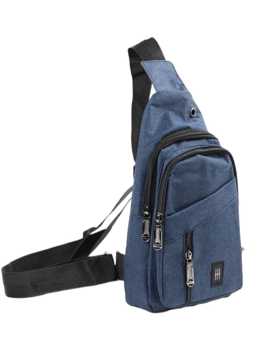 Navy Adjustable Strap Sling Bag Backpack
