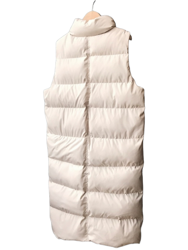 Apricot Long Relaxed Puffer Vest